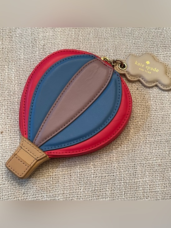 kate spade Handbags - Kate Spade Leather Hot Air Balloon Coin Purse Wallet  CC Holder Lipstick Case